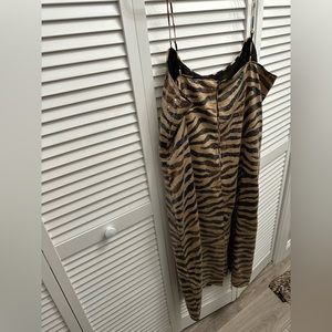 NWT Jcrew collection sequin zebra gown size 18